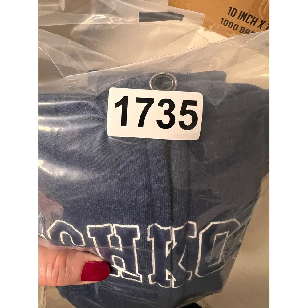 OshKosh Bgosh Full Zip Hoodie Toddler 4T Varsity Logo Stripe Fleece Sweatshirt